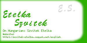 etelka szvitek business card